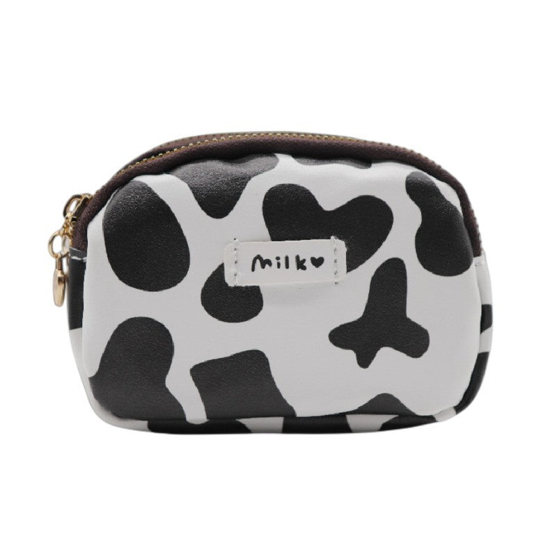 Wholesale Cute Cow Mini PVC Double Zipper Zero Wallet